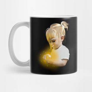 Girl with glowing orb Mug